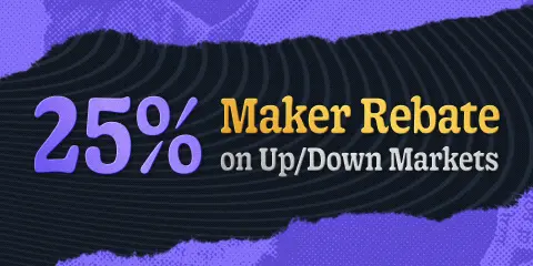 25% Maker Rebate on Crypto Markets